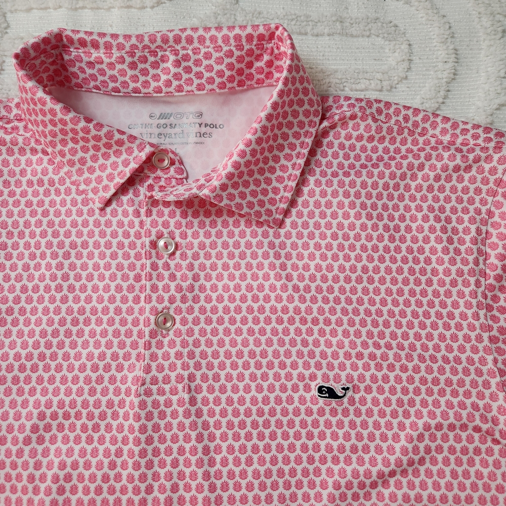 Vineyard Vines Pink Polo Shirt Classic Preppy Style